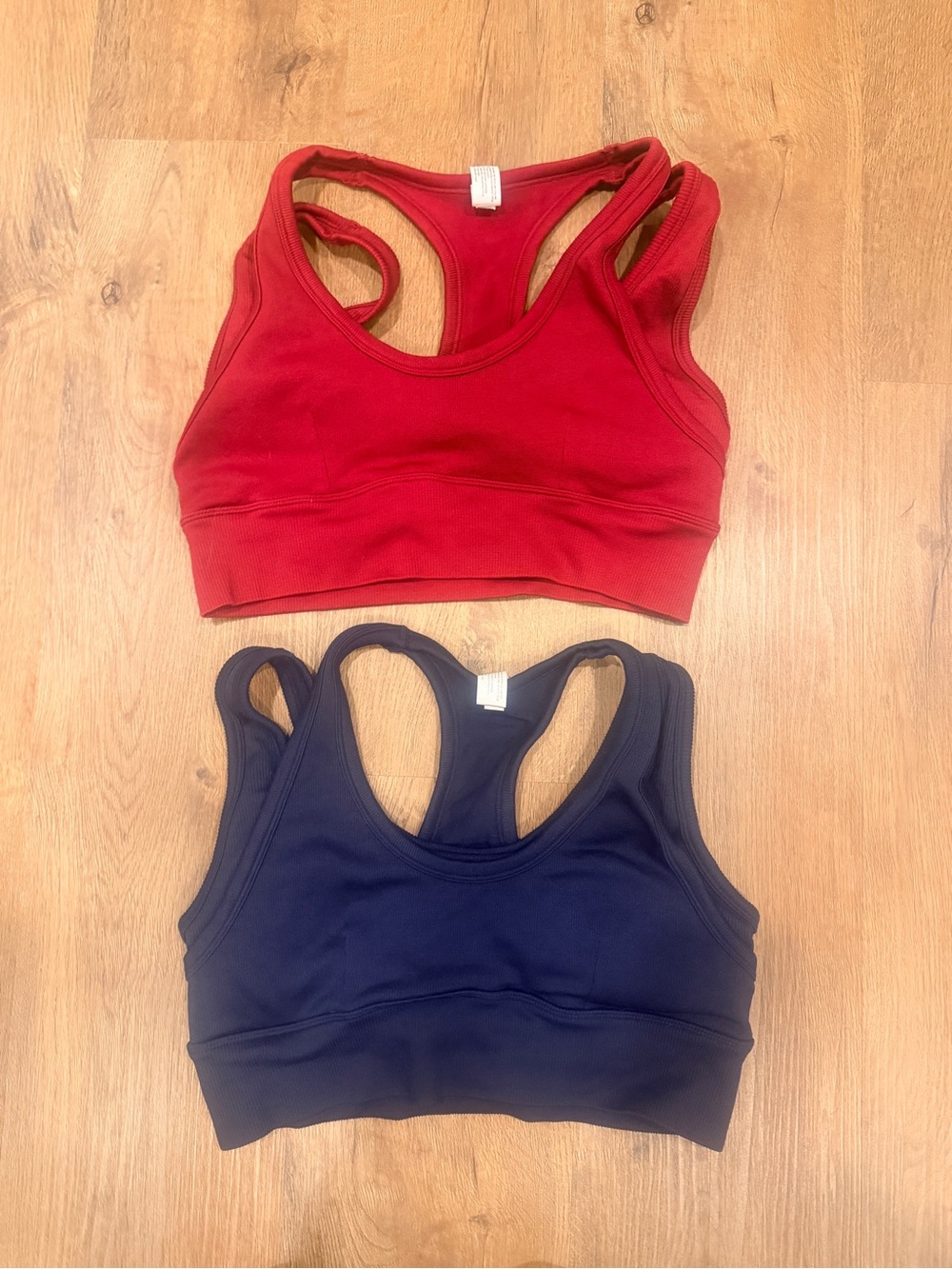 {preloved}Women's Racerback Sports Bras - Red & Navy